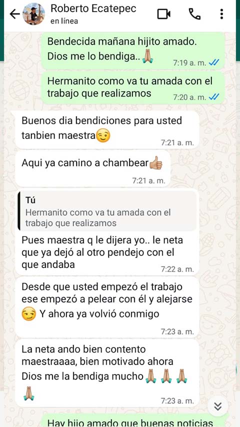 maestra del amor Betsabe